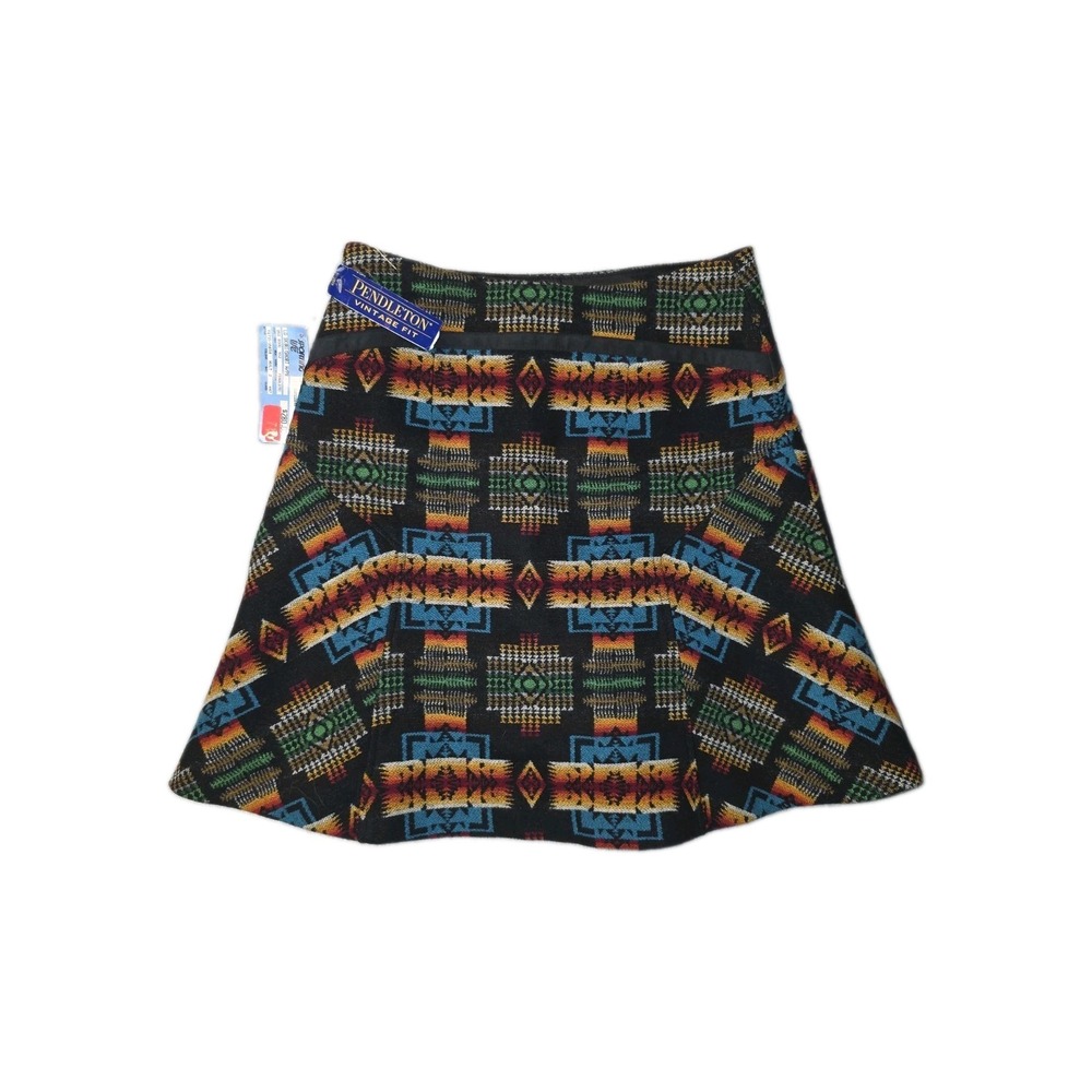 Pendleton Wool "Vintage Fit" Southwestern Multicolor Size 2 Aztec Mini Skirt